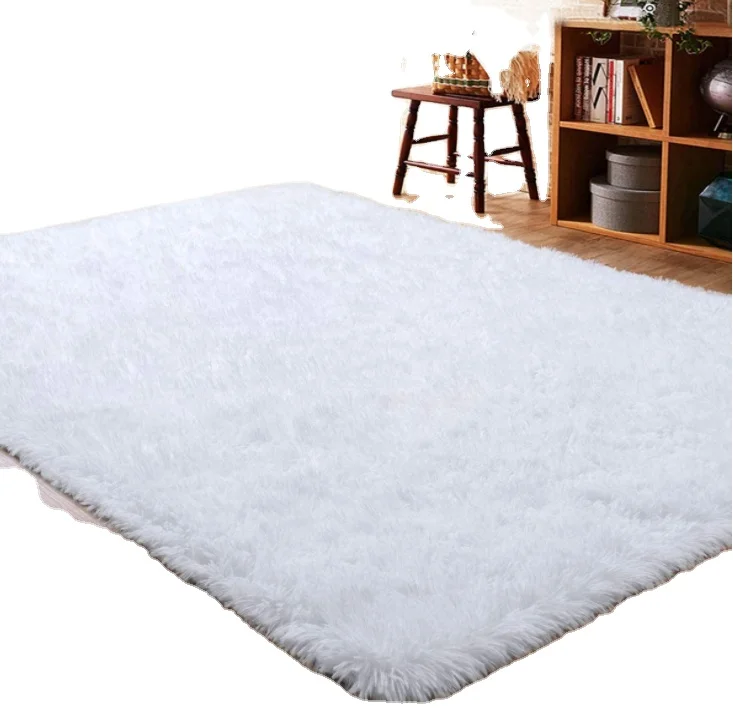 Fluffy Plush Anti Slip Mat Protector Luxury Faux Fur Blanket Soft Bedroom Living Room Shaggy Rugs And Carpet