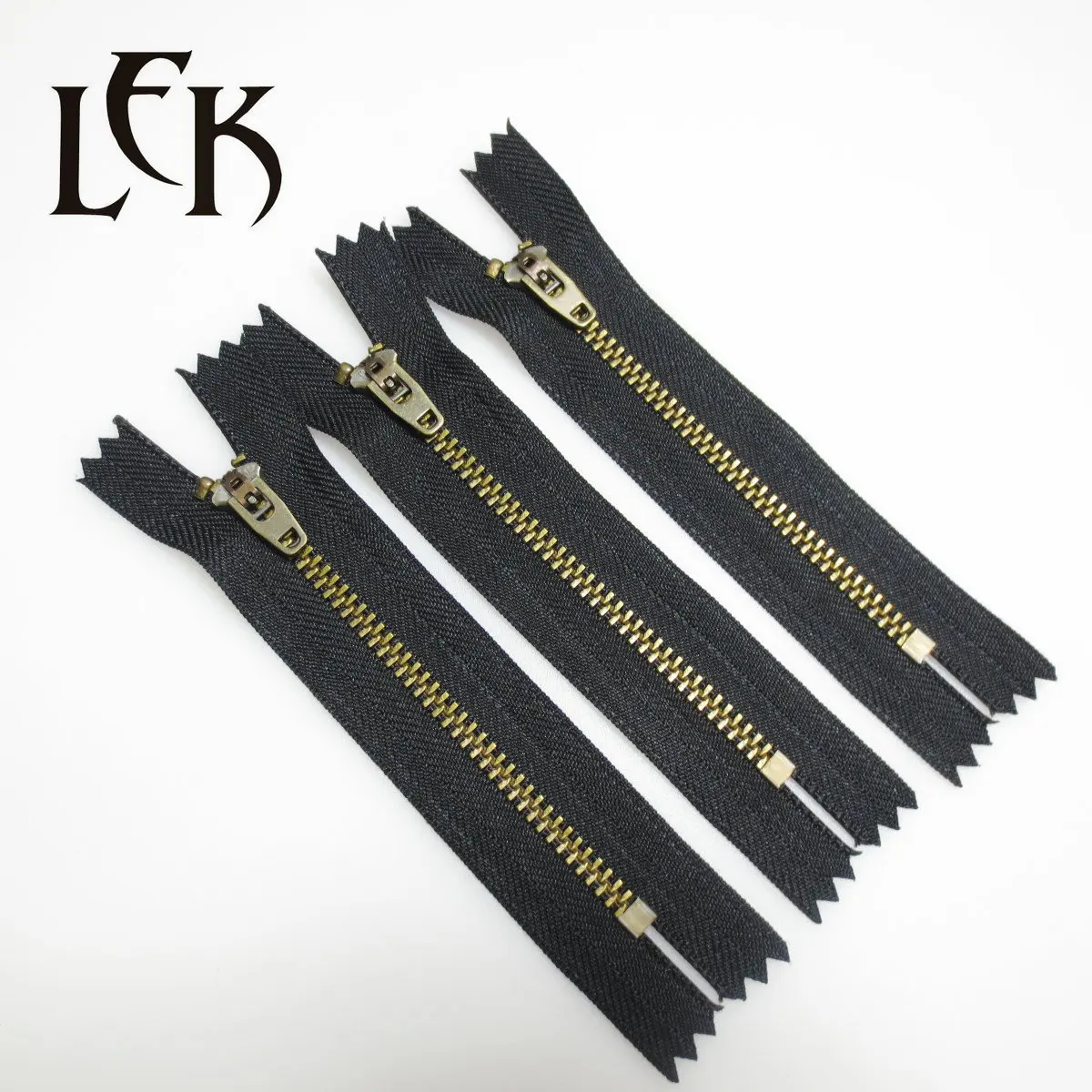 Metal Close End Zipper Roll Yg Slider Y Teeth Antique Brass for Jeans Back Zips Coil 3 4 5 Brass Zipper with Spring Nylon Zipper