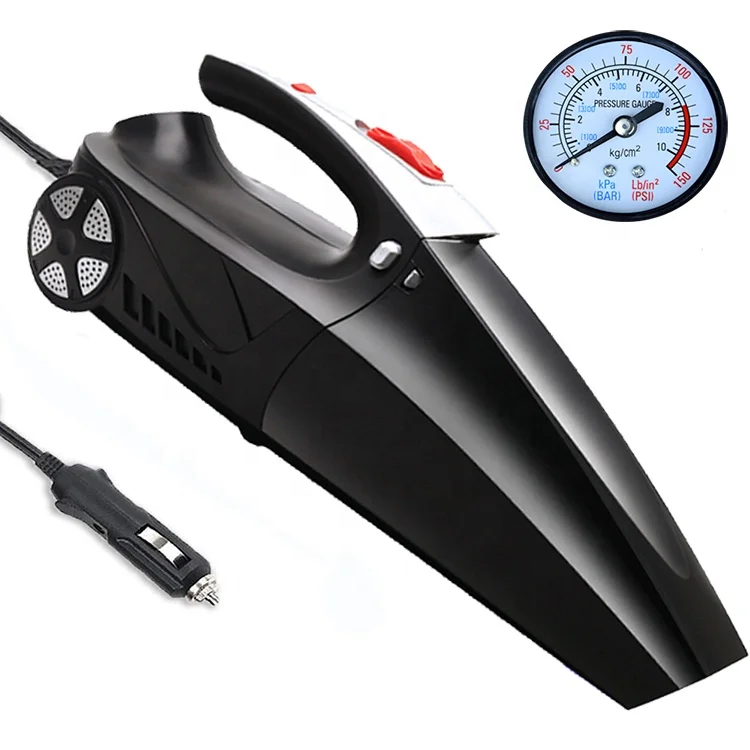 New Model4 in 1 Multi Portable Handheld Car Vacuum Cleaner Wet Dry Vacuum Cleaner for Car Digital Tire Inflator