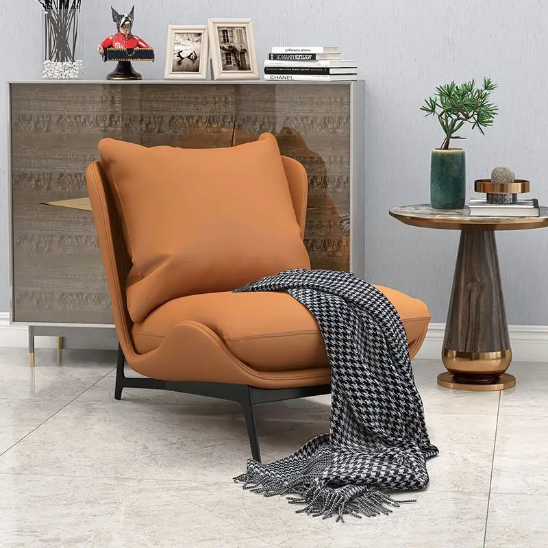 Nordic single sofa chair modern simple design art abnormal-shaped leisure latex net red lazy sofa