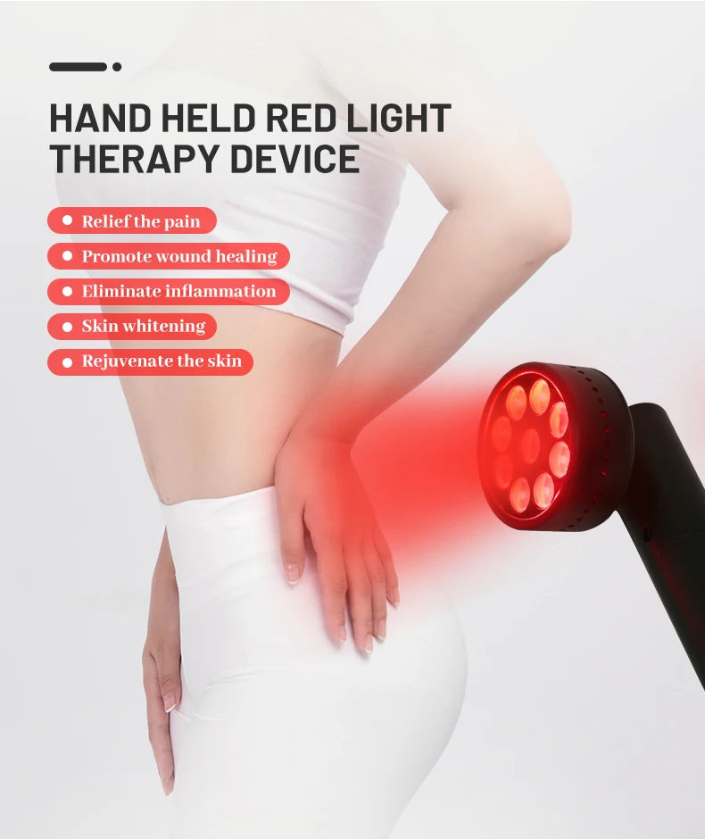 Supersred 2022 new product Handheld beauty Spa skin whiting portable red light therapy lamp for skin