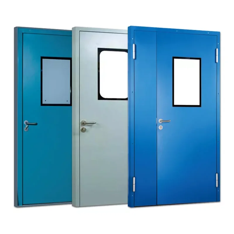 GMP Pharmaceutical HPL Clean Room And Hospital Swing Door Cleanroom Door
