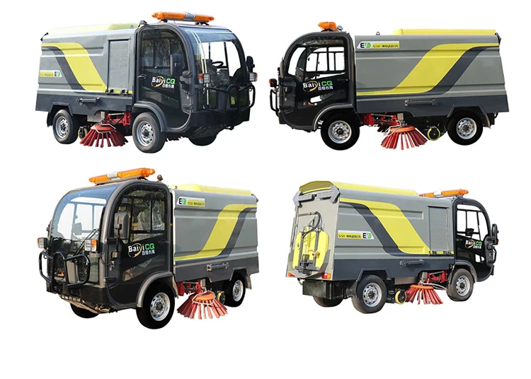 New Pure Electric Street Sweeping Washing Vacuum Road Sweeper Truck Core Components Motor Pump Engine Gear Construction Farm