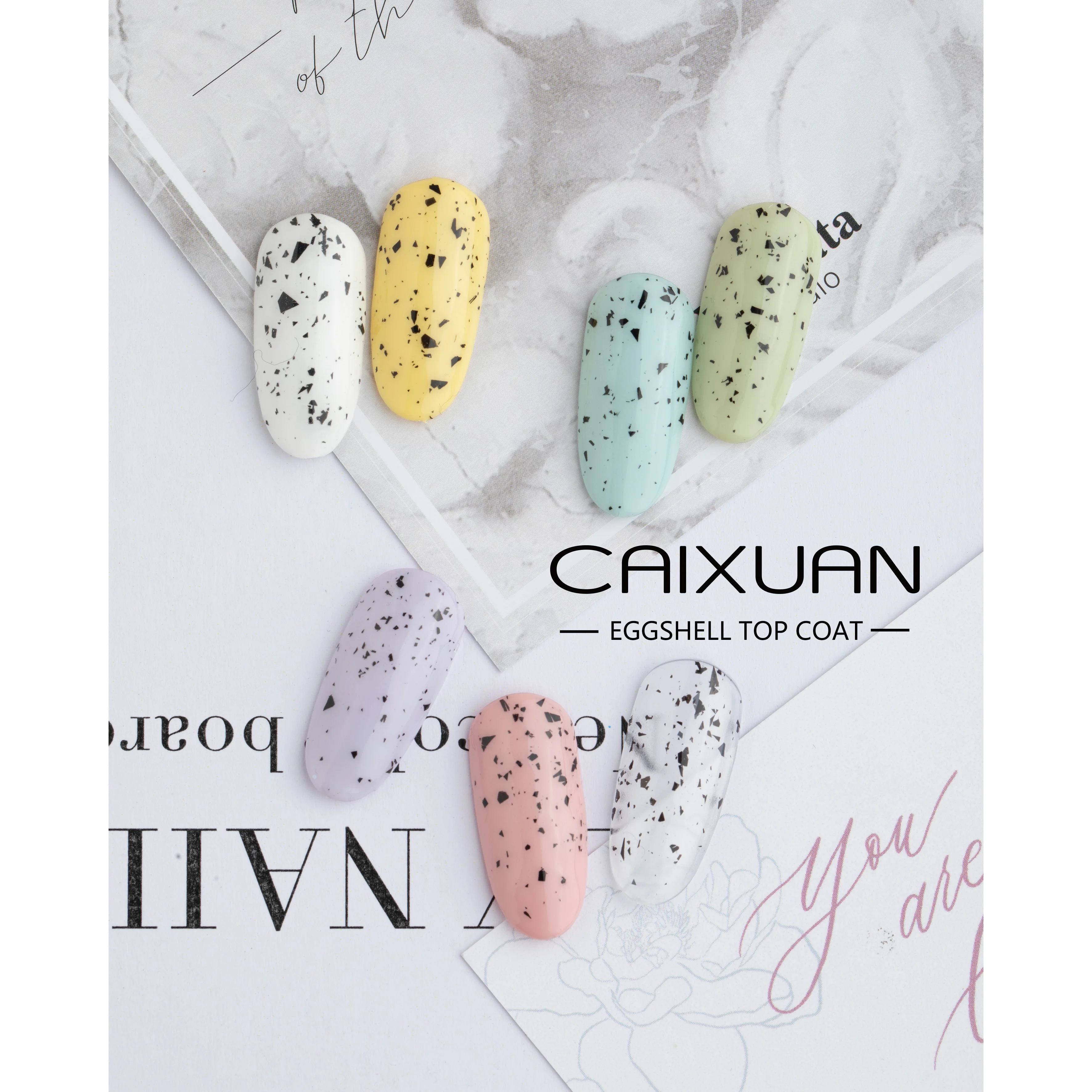 Free Samples Hot Sale UV/LED no wipe super shiny eggshell Top Coat