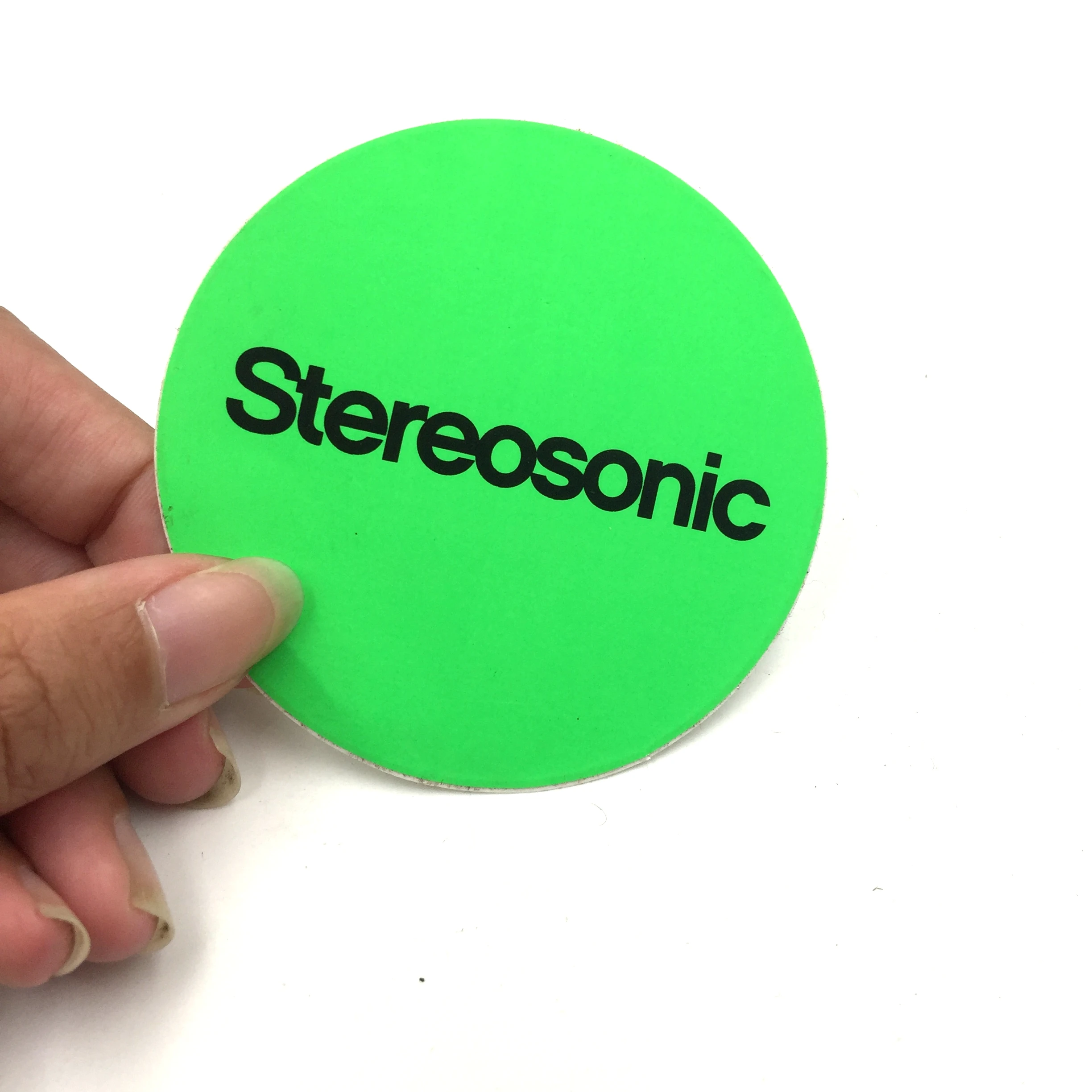 Clothing Laminated Circle Green Vinyl Stickers Decals for Boats