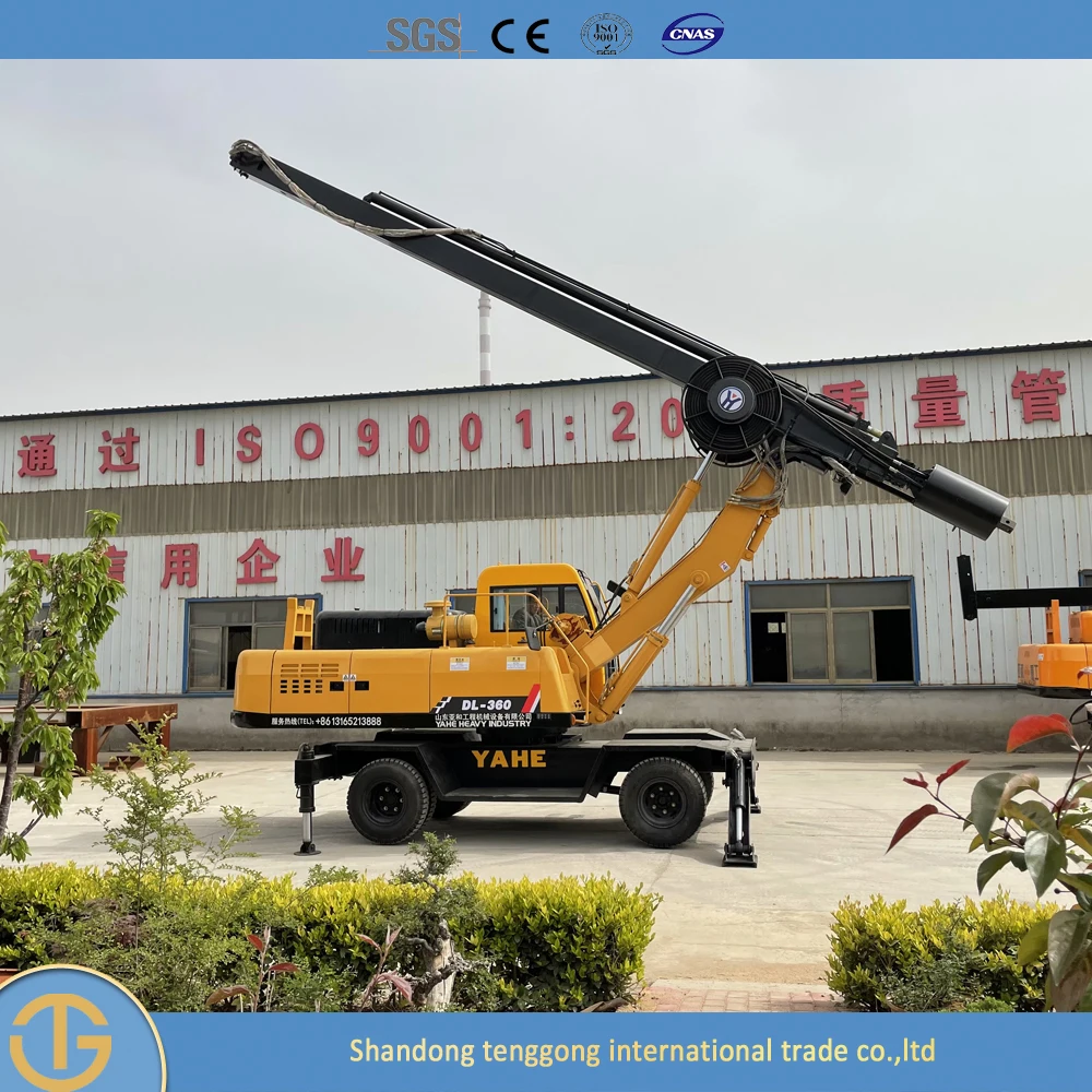 yahe heavy industry Low MOQ water well small auger pile drilling rig hydraulic drill rigs For Factory Direct Sale