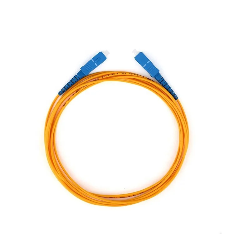  Ftth manufacture sc-sc Simplex желтый Внутренний оптический кабель 3 метра