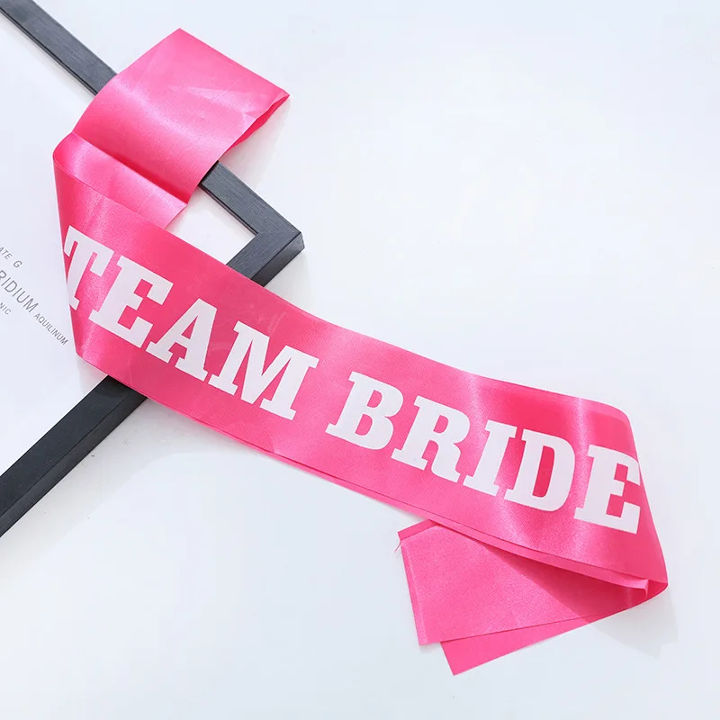 High Quality Bachelorette Party Satin Ribbon Pageant Sashes Wedding Supplies