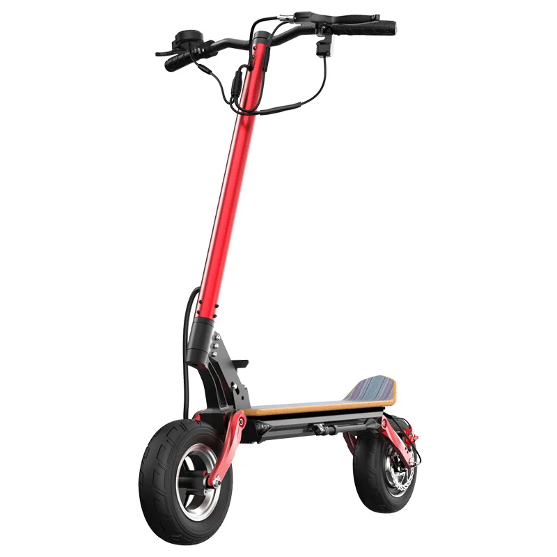 Factory Wholesale Electric Scooter Folding High Speed Off-road E-scooter Adult Kick Dual 1200W Motors 10 Inch Wide Tires