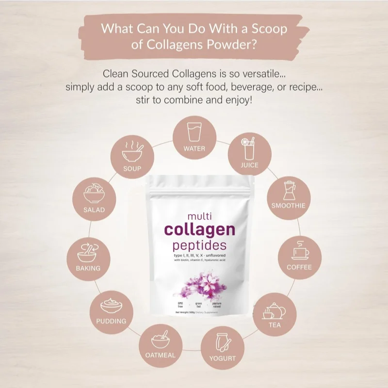 Vitahealthy Hot Selling OEM High Quality Super Collagen Powder Natural Dietary Supplement Collagen Peptides powder