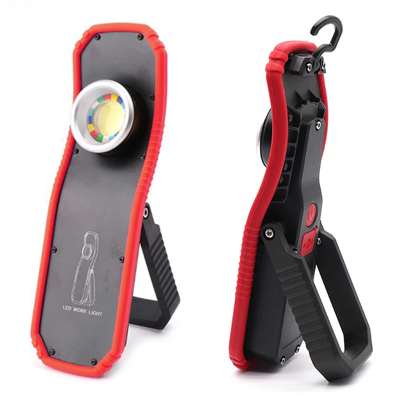 Hot Sale USB Rechargeable Flashlight COB Work Lights with Magnet Power