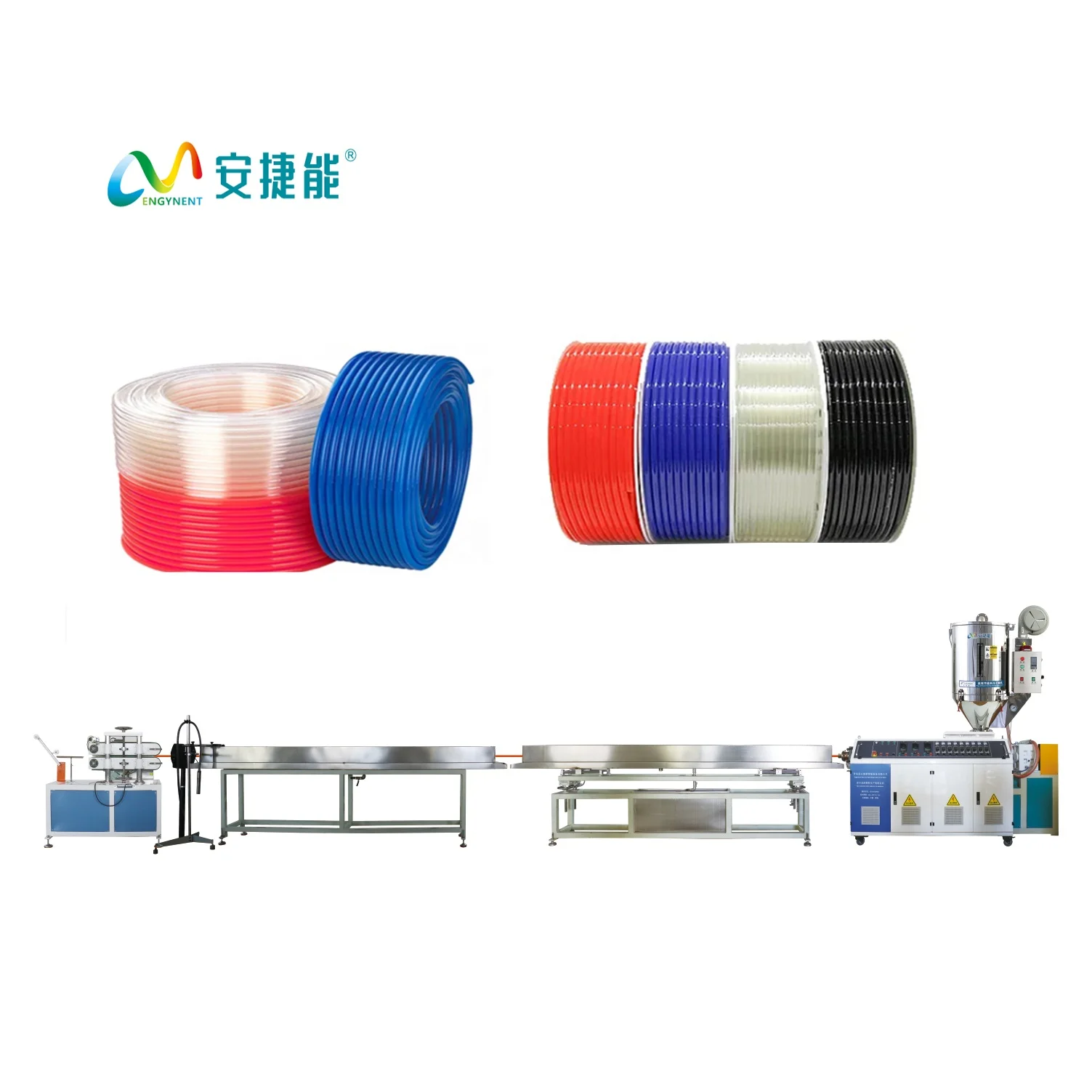 Pu Pneumatic Air Hose Tube Pipe Manufacturer Pu Tpu Pipe Extruder Machine