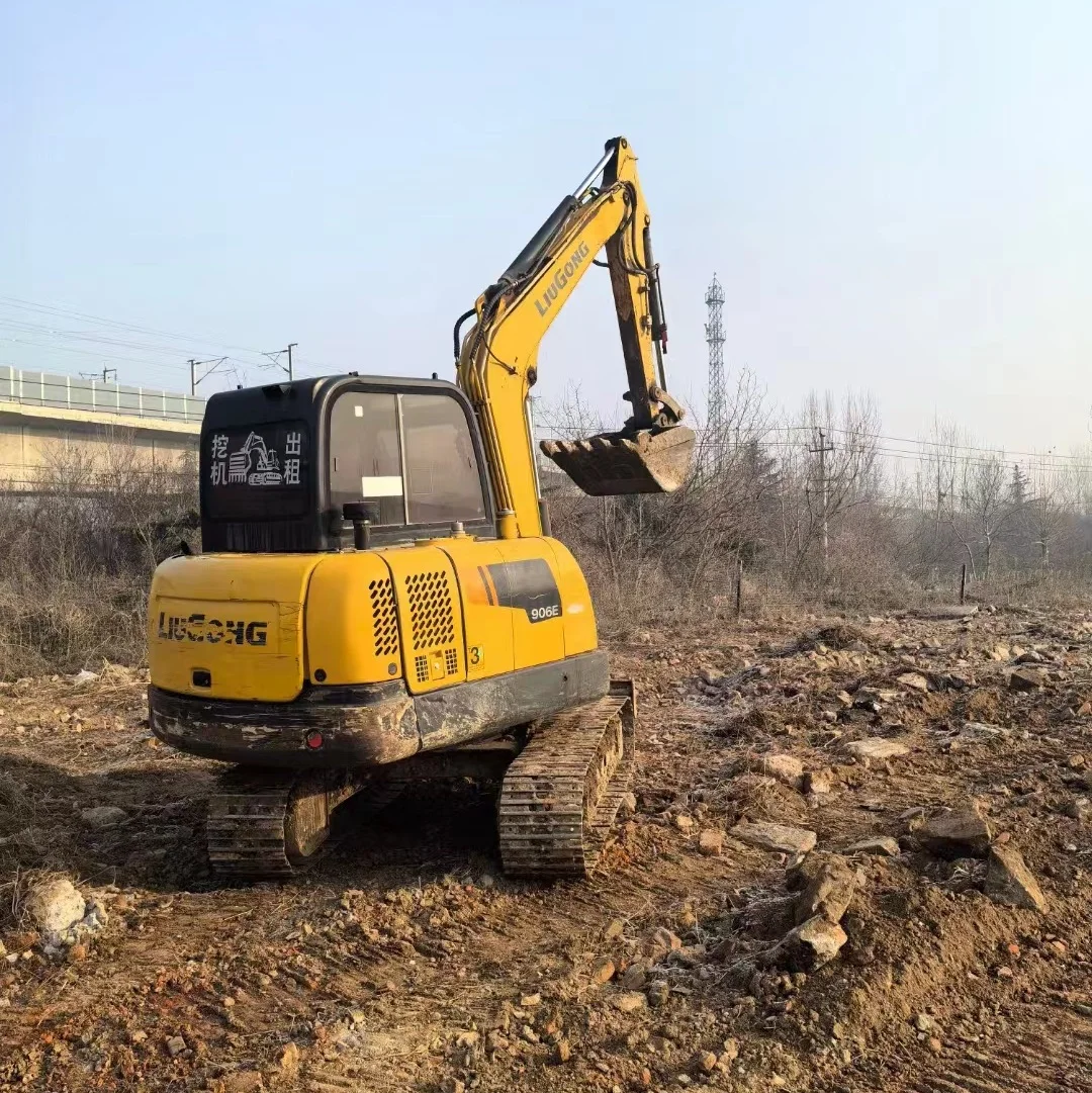 Лидер продаж подержанный экскаватор Liugong 906E высокое качество гусеничный 6 тонн Рабочий вес двигателя Yamaha коробка передач мотор насоса