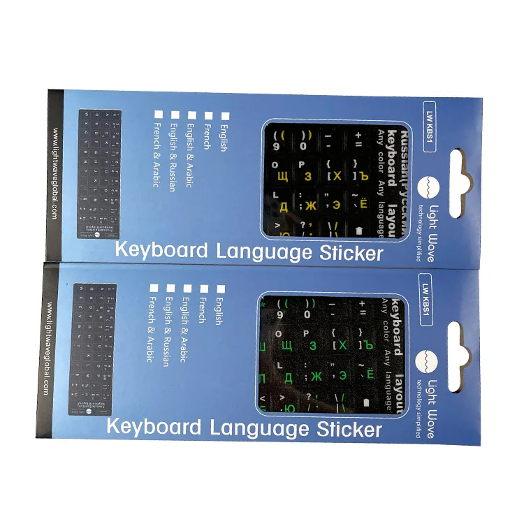 Оптовая продажа, наклейки на клавиатуру ноутбука на заказ, наклейки на клавиатуру в арабском, русском, Корейском стиле