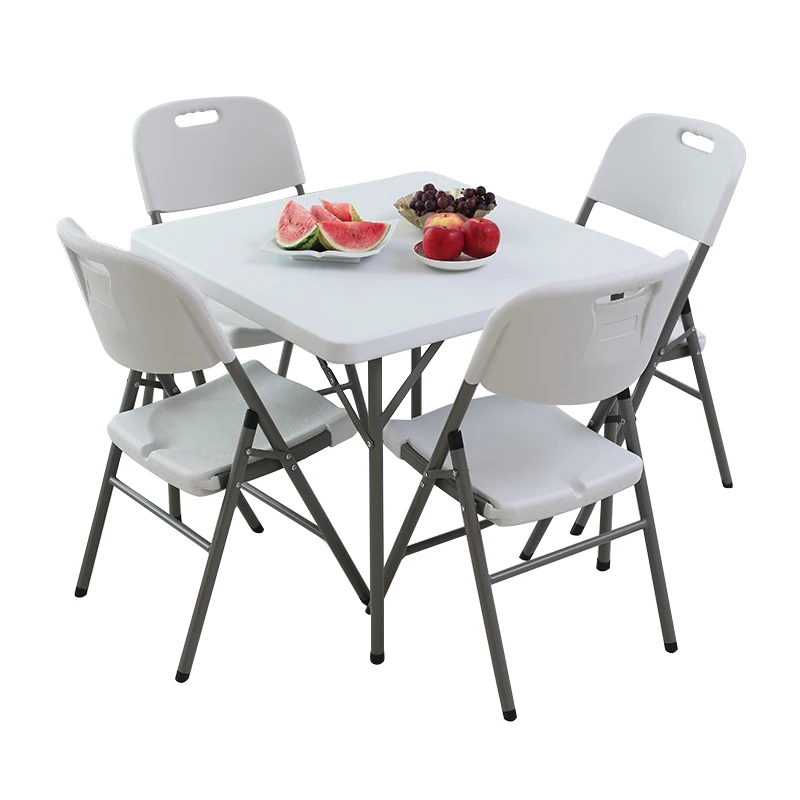 Home furniture plastic folding square table