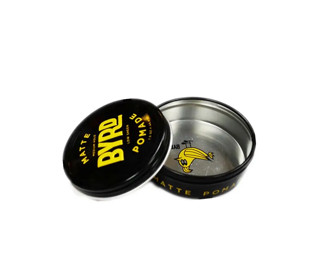 Empty Aluminum Jar Cosmetic Container Pomade Tin Cans Food Shoe Polish 60ML Ointment Cream Packing Case