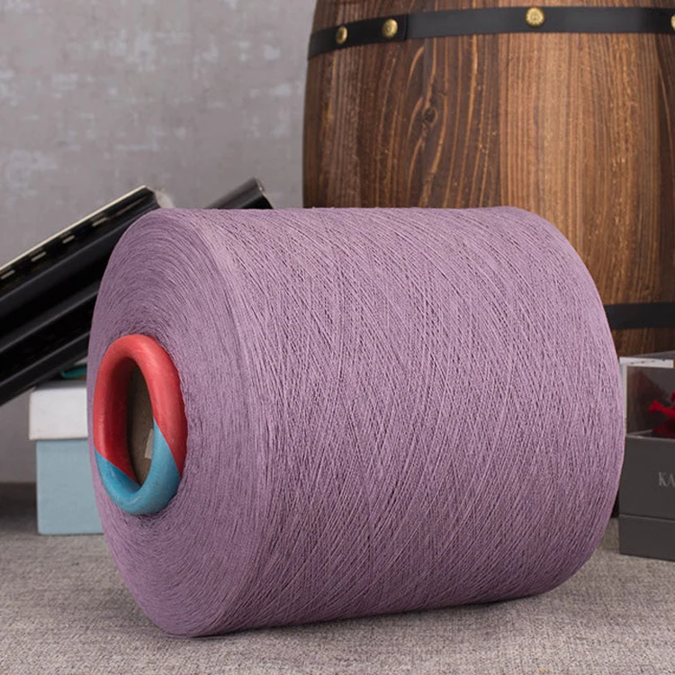 
Anti-Pilling Spring And Summer Yarn 24Nm/1 High Twist Imitations Linen Yarn Stock <img data-src=