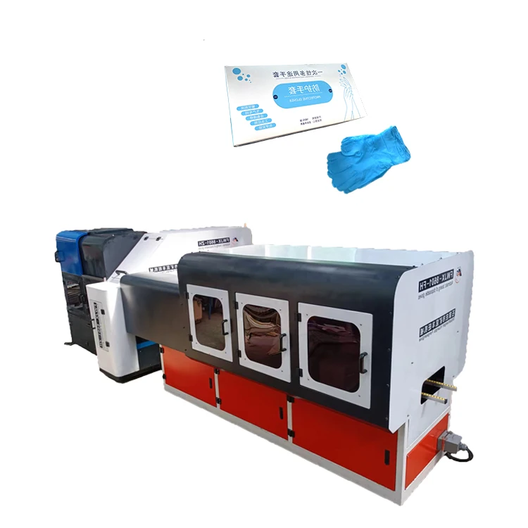 Fully Automatic Gloves Box Packing Machine Medical Surgical Glove Box Packing Machine