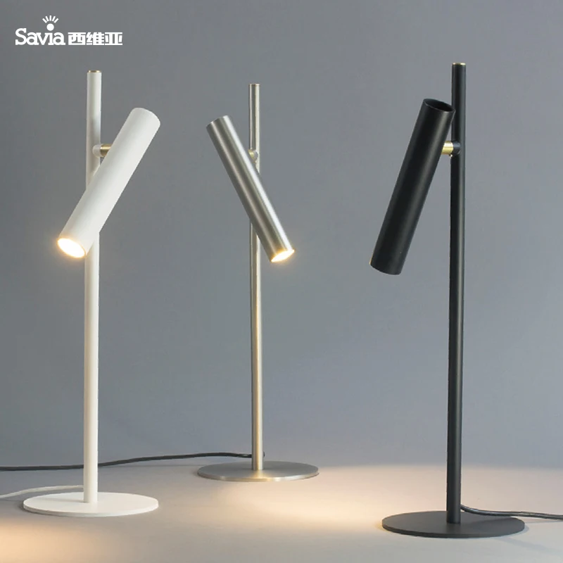 Savia Aluminum Iron LED Desk Reading Light Table Lamp Modern Standing Adjustable Dimmable For Home