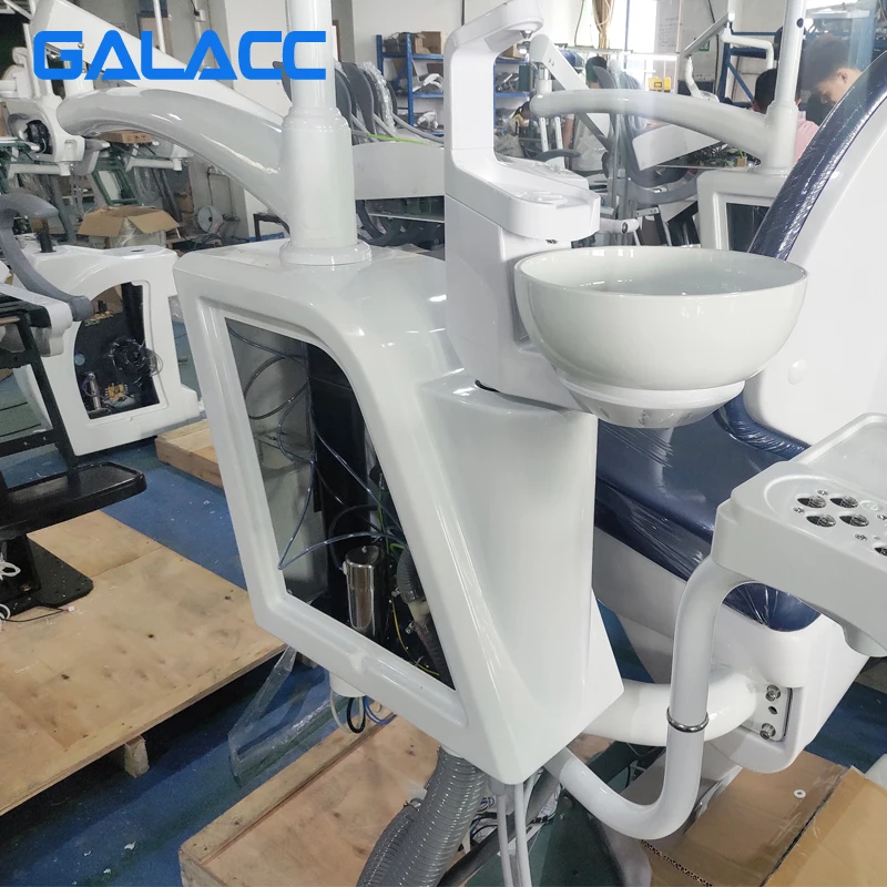 Dental Equipment Chair With High Quality Movable Unit Box And Assistant Control Use For Clinic Doctor Tooth Treatment