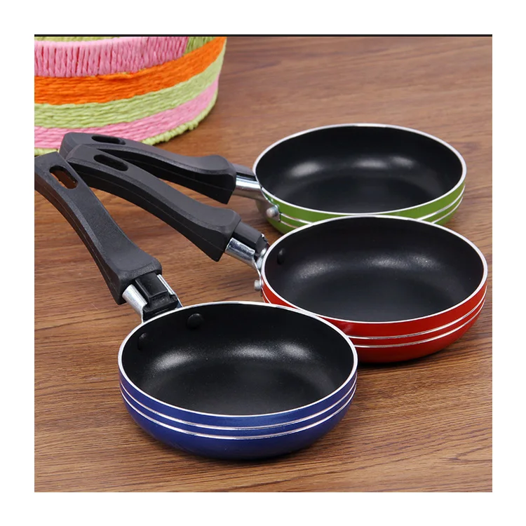 Низкая цена оптовая продажа антипригарная сковорода 12 см для завтрака