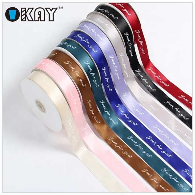 Factory custom cheap self adhesive polyester printed satin ribbon