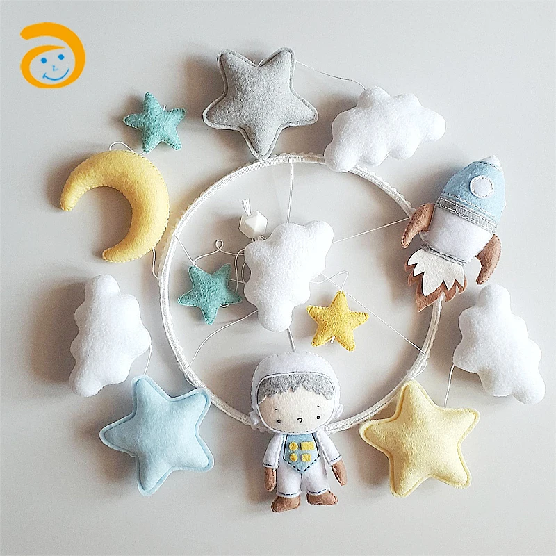 Woodland Animals Felt Baby Crib Mobile Nursery Decoration Felt Hanging Animal Mobile Baby