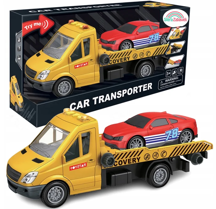 1:14 машинка для помощи на дороге эвакуатор игрушка с фарами