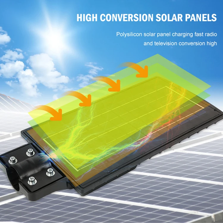 Ip66 Outdoor Waterproof 30w 60w 90w 120w Intelligent All In One Integrated Led Solar Street Lamp