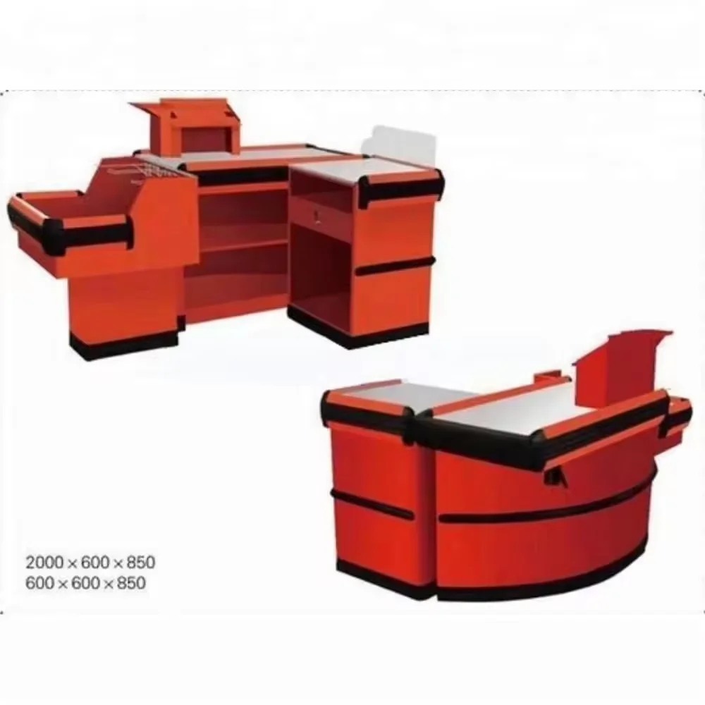 Customized size cashier desk for supermarket