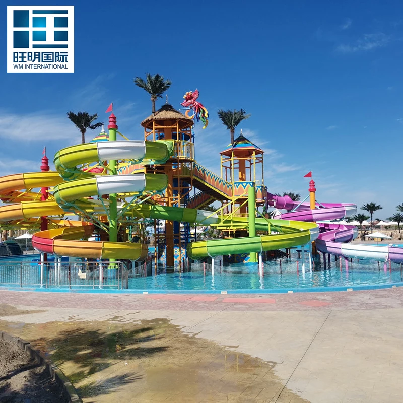 Water Park Equipment High Quality Swimming Pool Slide With Water Park