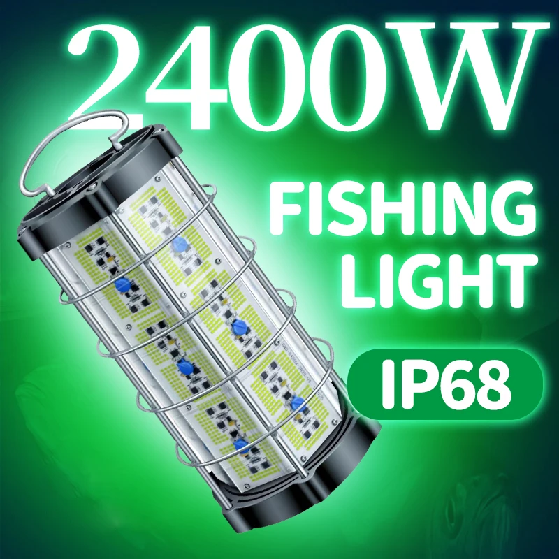 Factory Attracting 4000 watt Night Fish  Green Color Underwater led  3000 watts fishing lights  deep drop light  for fishing