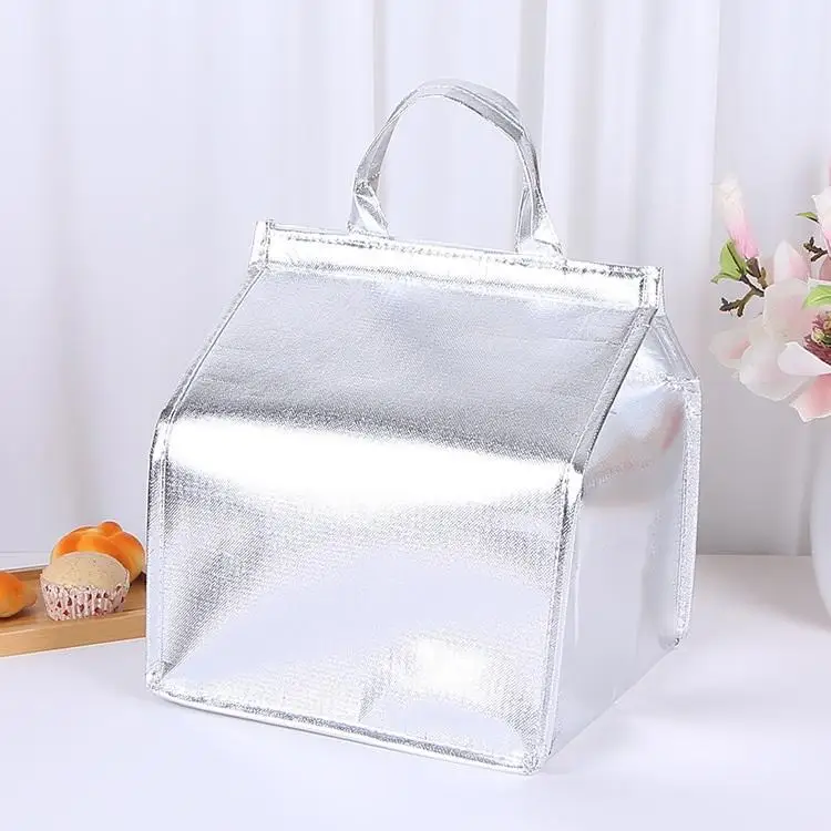 Wholesale Fashionable Durable Pouch Tote Promotional Cake Food Insulated Pp Non Woven Cooler Bag