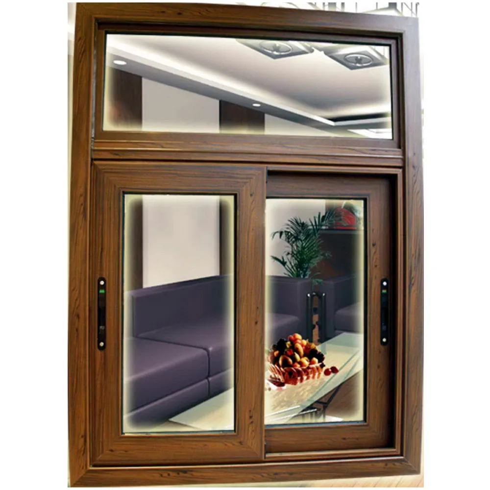 
Дерево-цвет теплоизоляции мостовой отрезной алюминиевые окна 