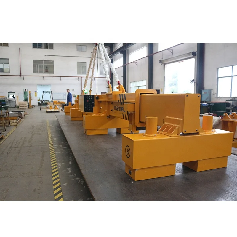 Industrial special telescopic beam electro-permanent magnetic lifter electric lifting magnet for steel plate