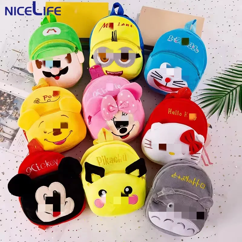 Hot Selling Woody Travel Shoulder Bag Soft Plush School Backpack Kids Good Gift PP Cotton Filling Cute Style Super Soft Stock