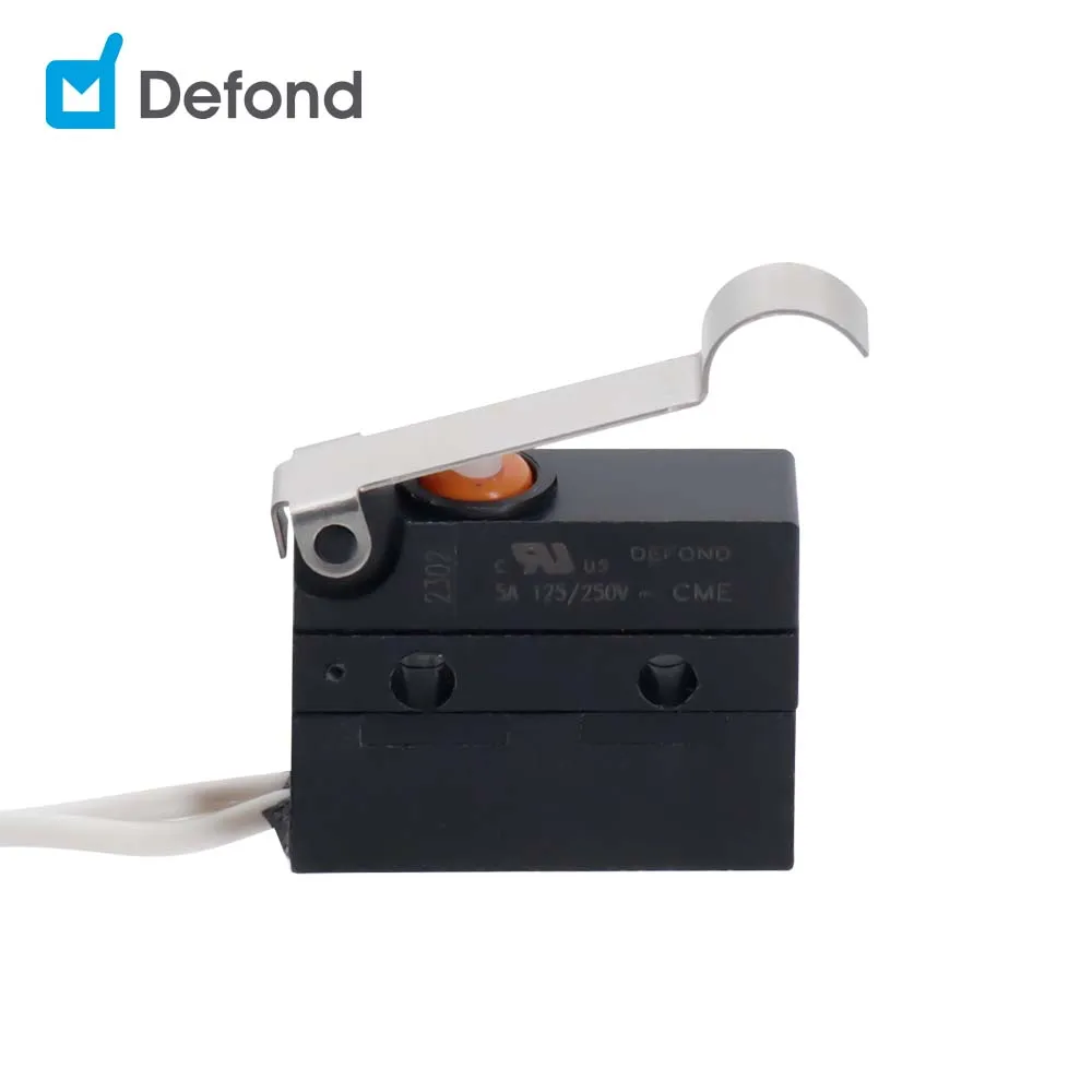 water tight micro switch SPST Defond CME-1105-BA-AAS31-04R 5A 250VAC hermetically sealed micro switches IP65 microswitch