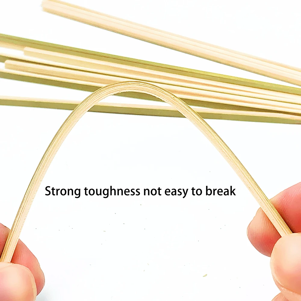 Convenient Bamboo Skewers: Ideal for Shish Kabob, BBQ, Fruits, and More