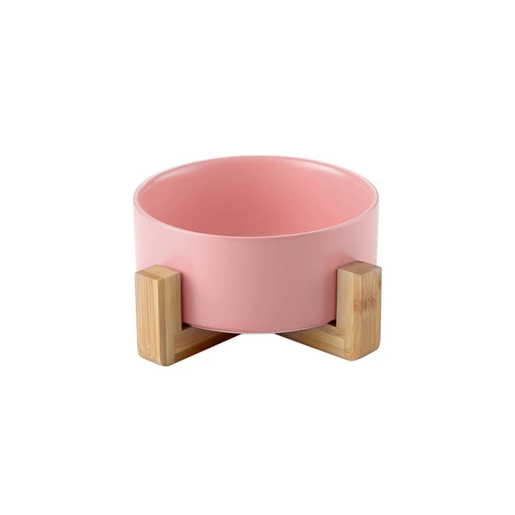 Pet ceramic bowl Ceramic bowl pet cat&dog supplies ceramic pet bowls with stand