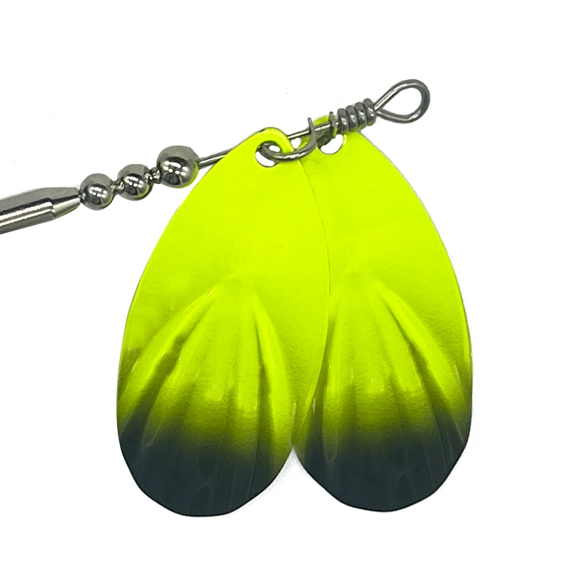 SEASKY Hot Selling 45g 85mm Artificial Spinner Bait for Musky Tinsel Fishing Lightweight Lead Spoon Lure for River Lake Stream