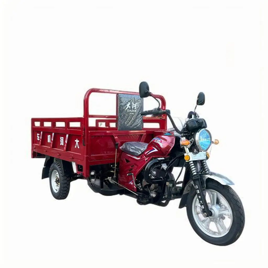 Open Motorcycle Tricycle 150cc ZONGSHEN Petrol Engine Low Speed Gasoline Farming Three Wheel Motorcycle