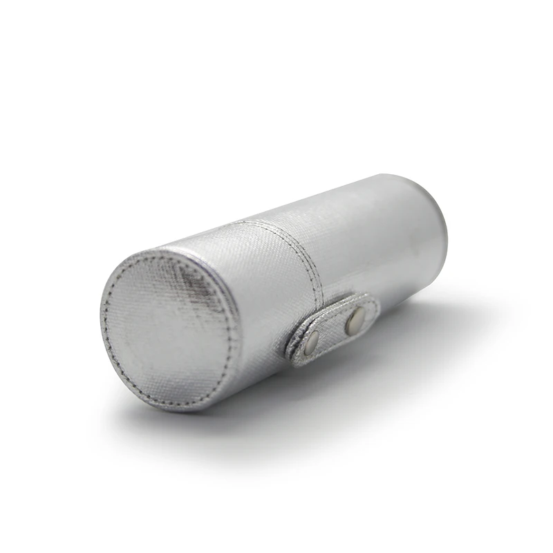 Factory Supplier Travel Silver Fashion PU Mini Cosmetic Holder Empty Leather Lipstick Case