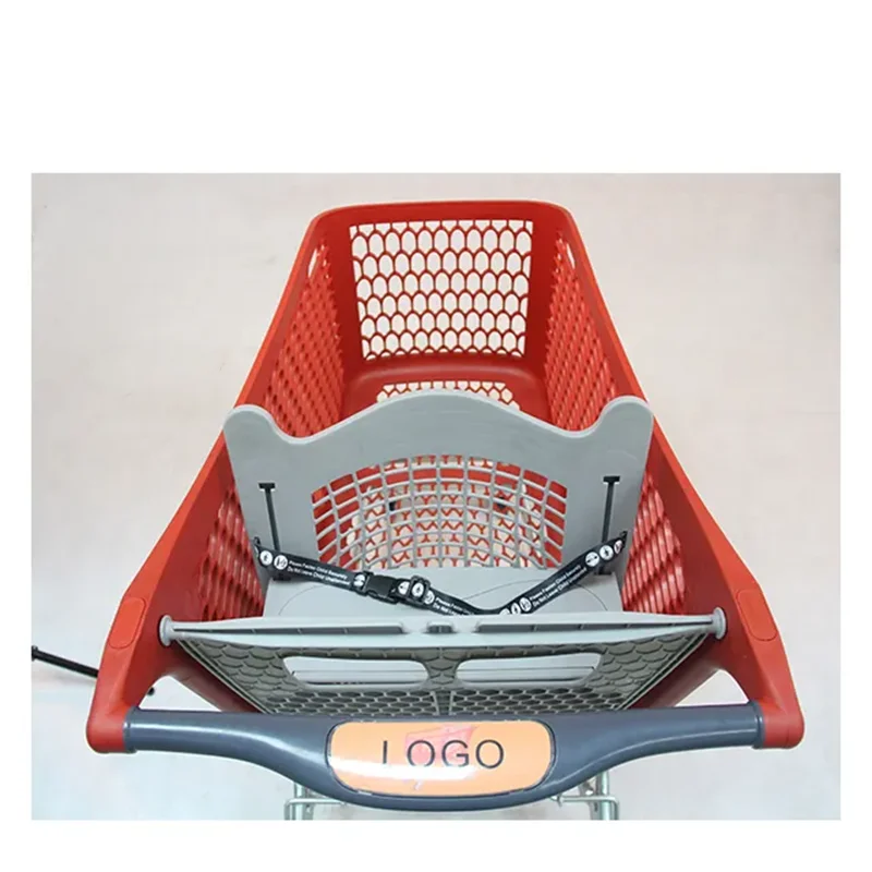 Supermarket Plastic Shopping Trolley Retail Plastic Shopping Grocery Carts for sale