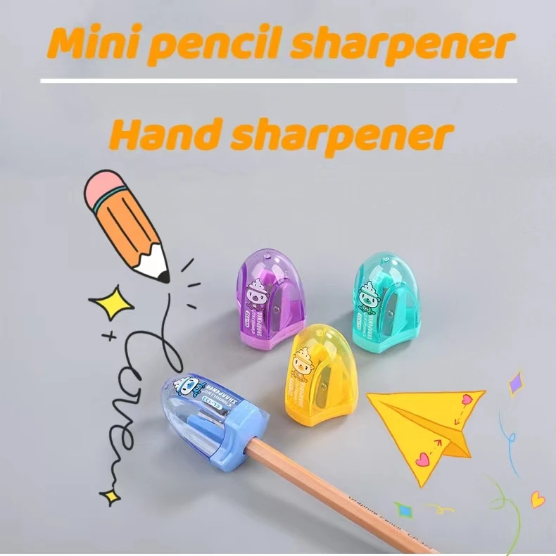 Wholesale student portable manual creative Cute pencil sharpener Mini sharpener