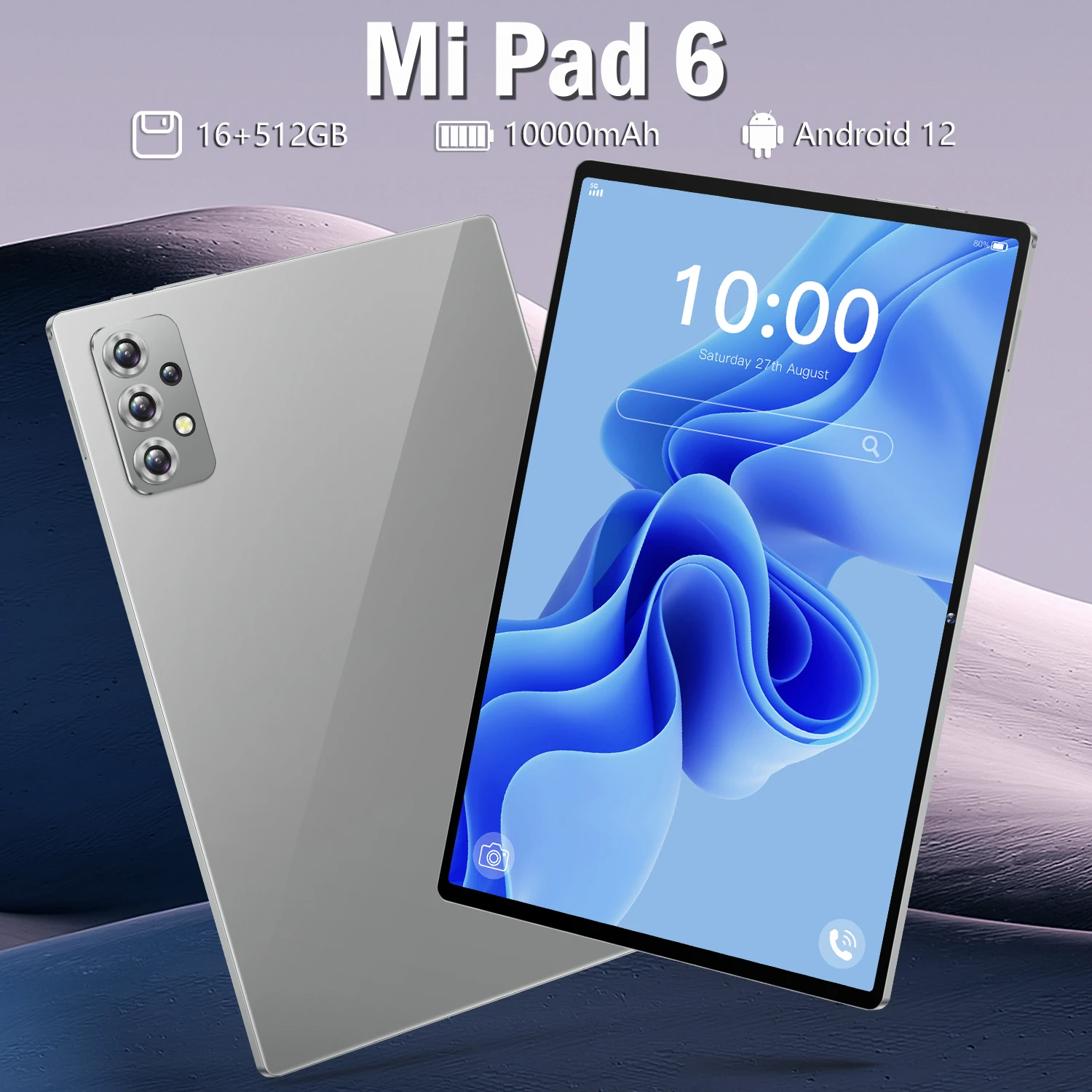 10.1 Inch Tablet With Keyboard Mouse Android 12.0 Dual Sim 4g Tablet PC