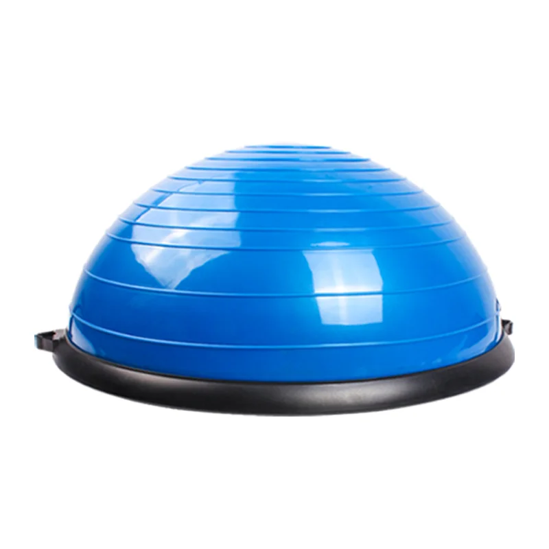 2021 Newest Design 46cm Anti Burst Air Pump Half Ball Balance Trainer With Straps