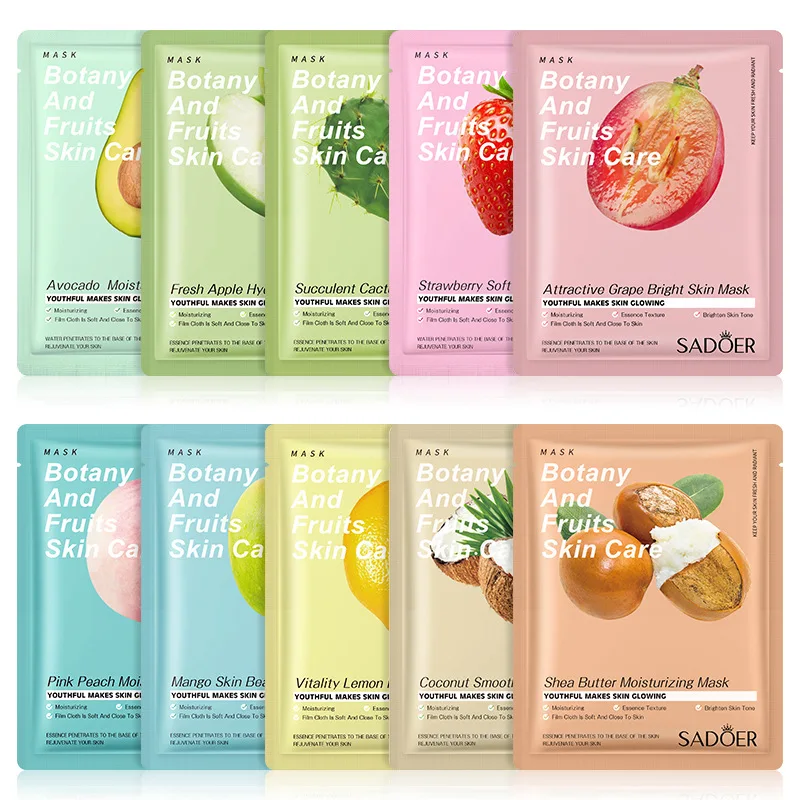 Collagen Fruit Face Anti-wrinkle Organic Vitamin C Sheet Face Form Skin Care Deep Moisturizing Korean Cosmetic Facial Care