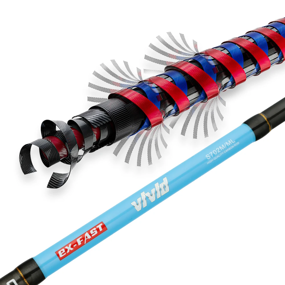 JOHNCOO VIVID II High Power-X M/ML Spinning Solid Tips Minnow Lure 1.92m 2.1m Casting Fishing Rods