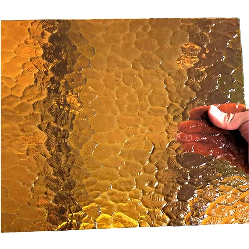 Manufacturer wholesale 6mm 8mm 10mm 12mm thickness decor wall colored fusing art textured hot melt glass
