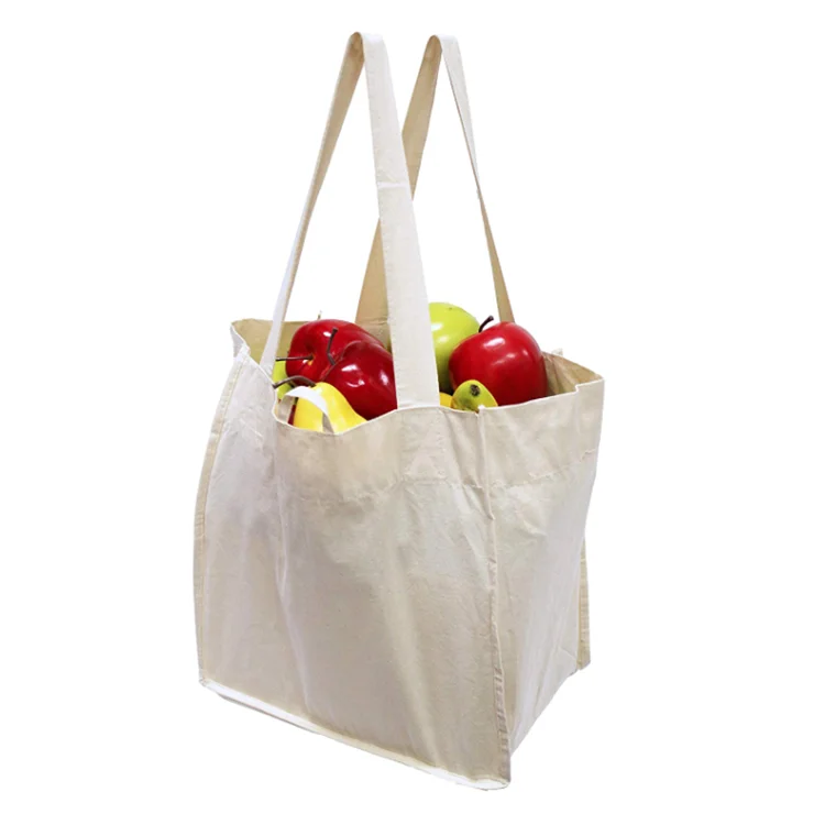 
cotton canvas tote eco friendly super strong reusable promotional bag 
